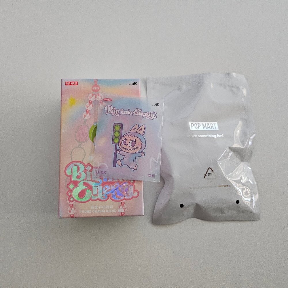 Pop Mart Labubu, The Monsters Big into Energy Luck Phone Chain Purple Lanyard